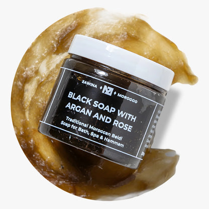 Morocco Black Beldi Soap With Argan And Rose